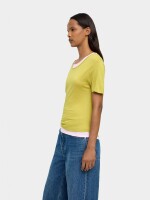 Camiseta Básica Bicolor verde