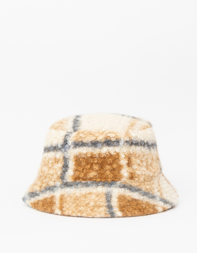 Sombreros Piluso Con Print Escocés - Combinacion Multicolor