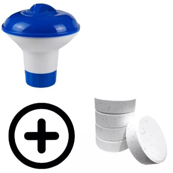 Boya De Plástico 1.5 + 1 Kilo Pastillas Cloro Piscina Boya De Plástico 1.5 + 1 Kilo Pastillas Cloro Piscina