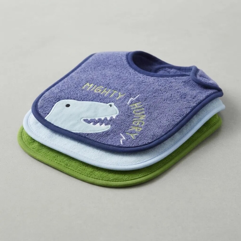 Set x4 baberos Lfriends impermeables dino