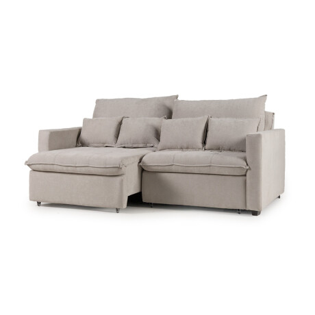 Sofá Cama Carmín - Tela Microfibra 12091 (Gris)