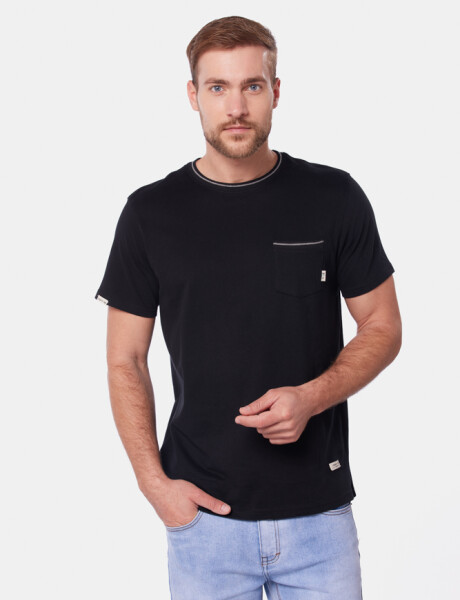 REMERA LISA Negro