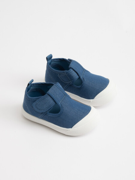 Guillermina con velcro estampado Celeste