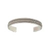 Brazalete tejido con borde-Plata 925-Sin Piedra-BR3041 sinpiedra