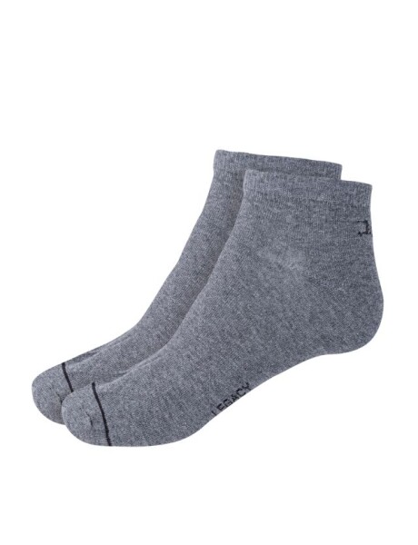 SOQUETE FINO - PACK X 3 Gris