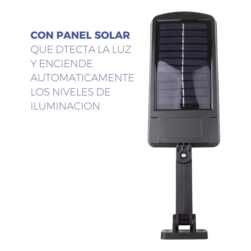 Lámpara Cob De Pared Led Sensor De Movimiento Y Solar Negro