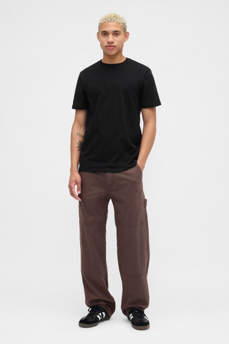 Remera Mini Logo Gap Hombre Black