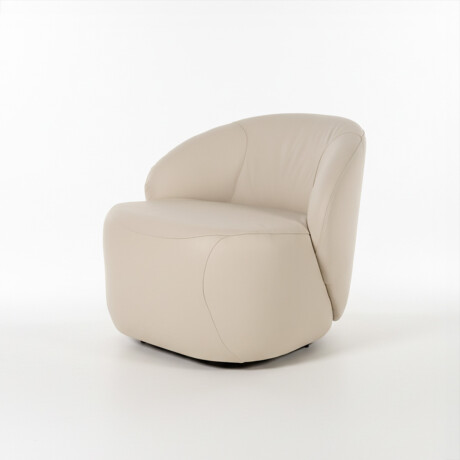 Butaca Zoey Giratoria - Cuero Natural 1000 (Off White)