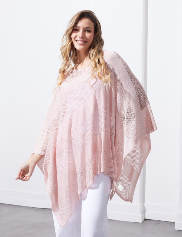 Poncho Lurex ROSA