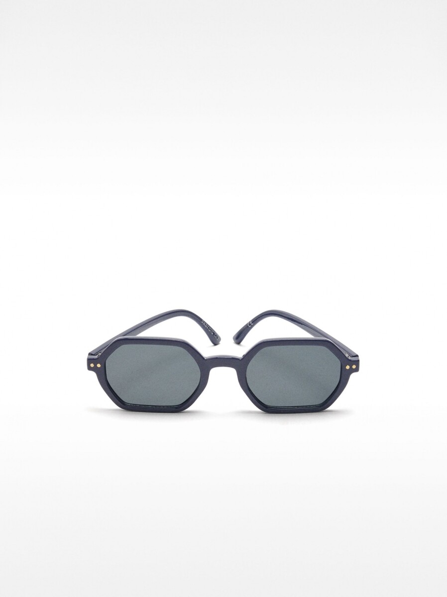 Gafas De Sol Hexagonales - azul-marino 