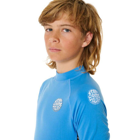 Lycra Rip Curl Icons Uv Brushed L/S Celeste