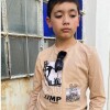 Remera Estampa N+ Beige