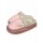 Pantufla Gamuza con Corderito Super Abrigada Antideslizante Rosa