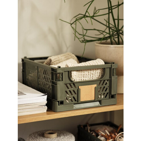 Cesta Milas W25Xl34Xh15 Plegable Verde
