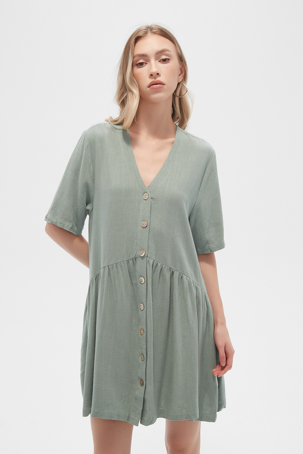 Vestido Kani Verde Azulado