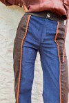 Tweed Pants Azul / Tweed Chocolate