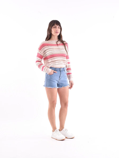 SHORT PAULA AZUL CLARO