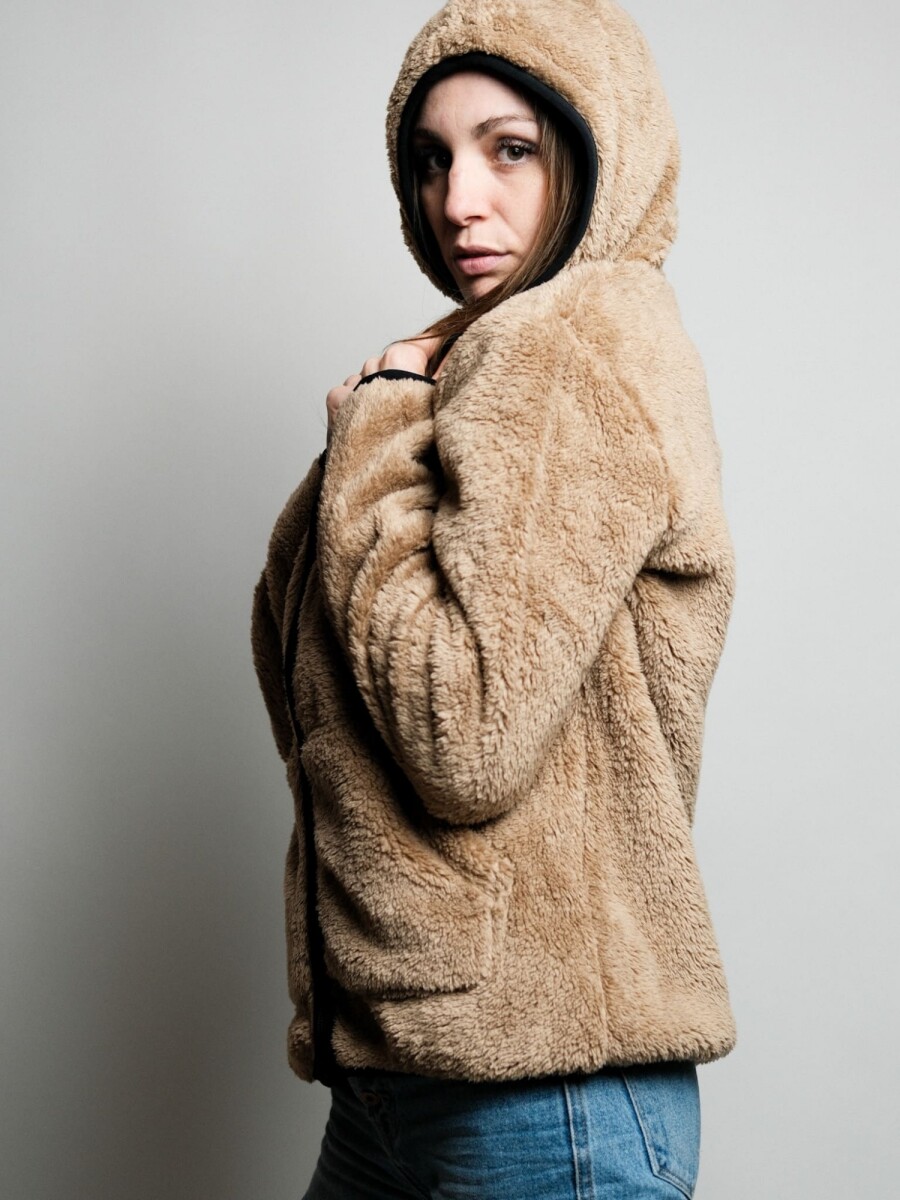 Campera de peluche Juli - Camel 