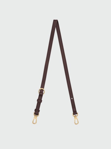 LONGCHAMP - LONGSTRAP, CORREA DE HOMBRO AJUSTABLE DE CUERO - 3.5 X 51CM Natural