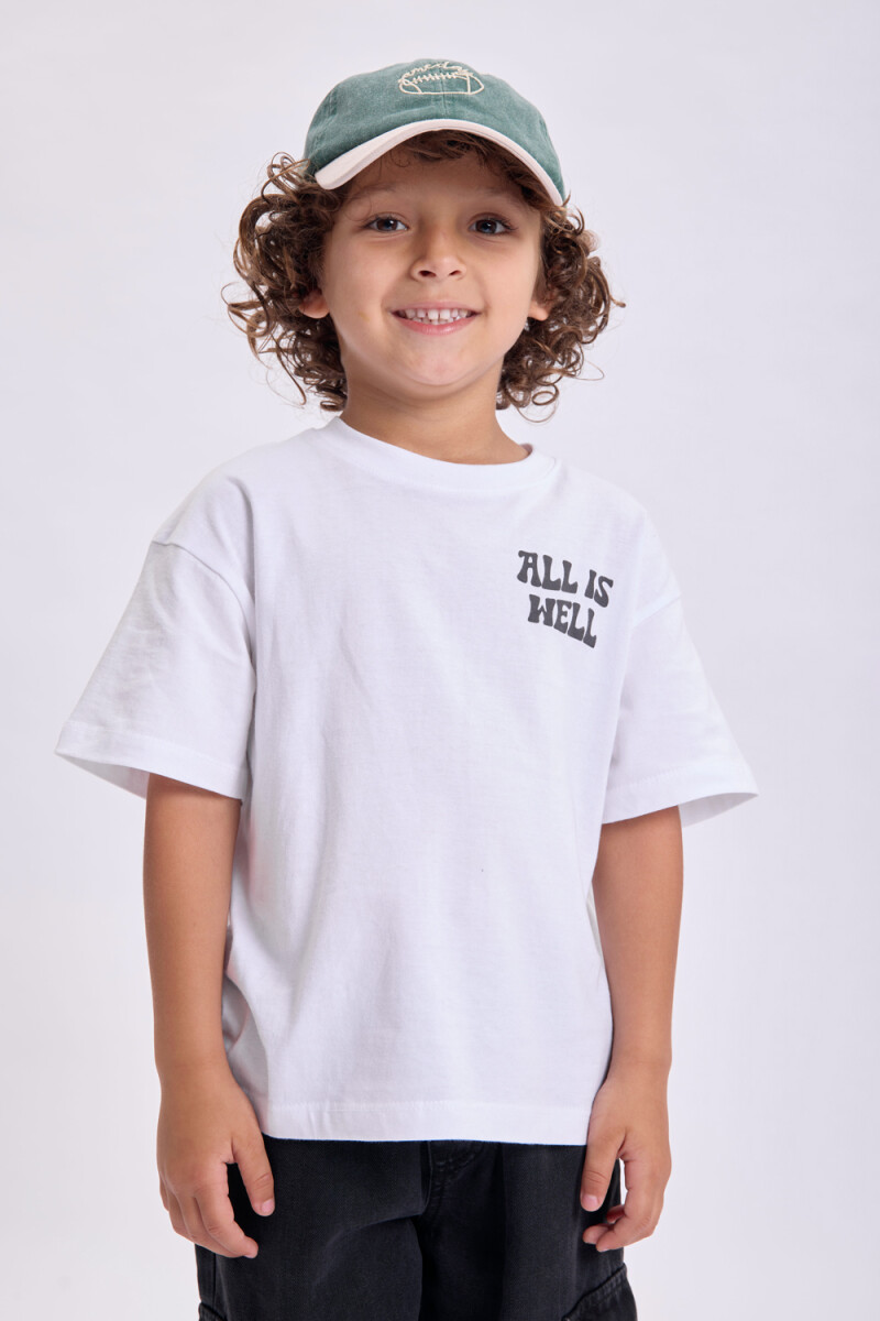 Remera estampa - All Is Well Blanco 