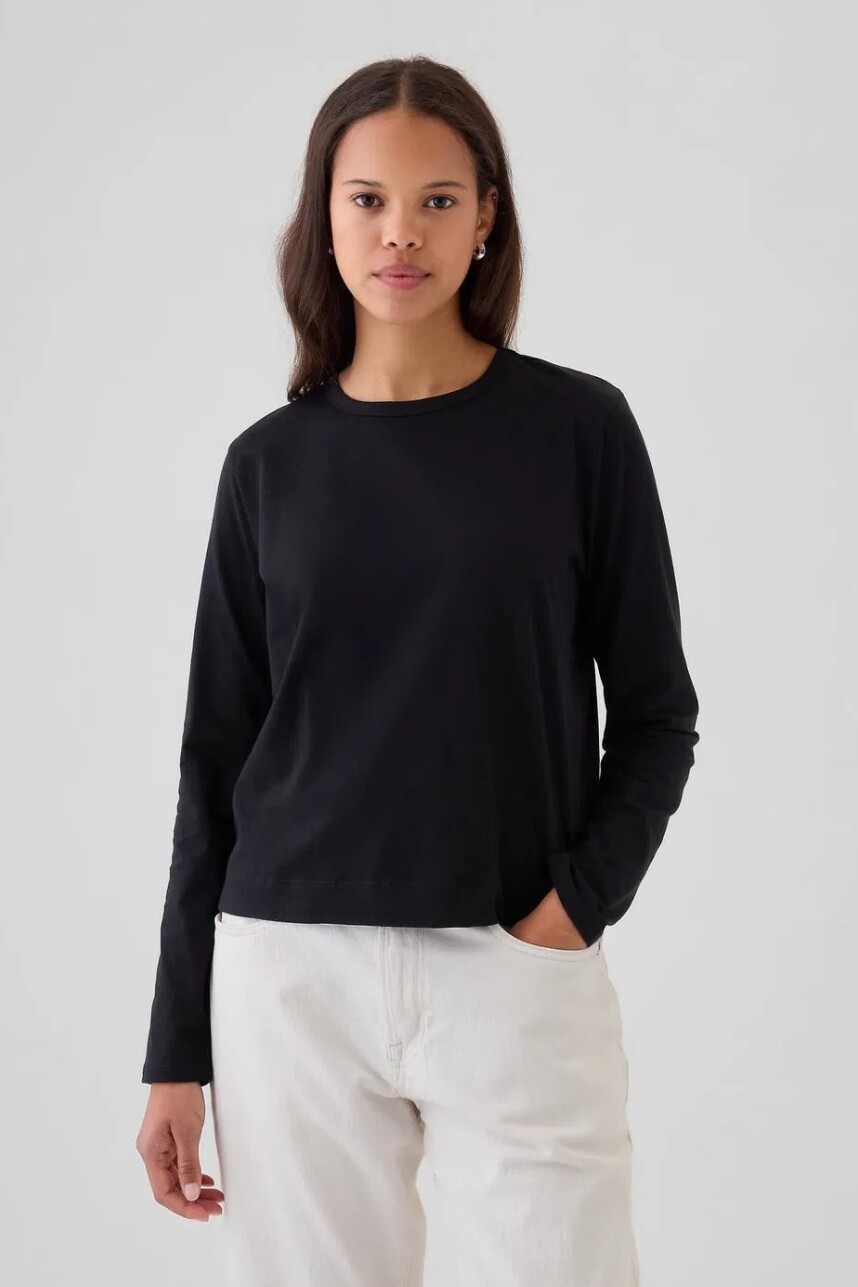 Remera Manga Larga Mujer Black
