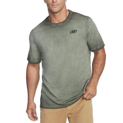 Remera Skechers Diamond Wash Dark Green