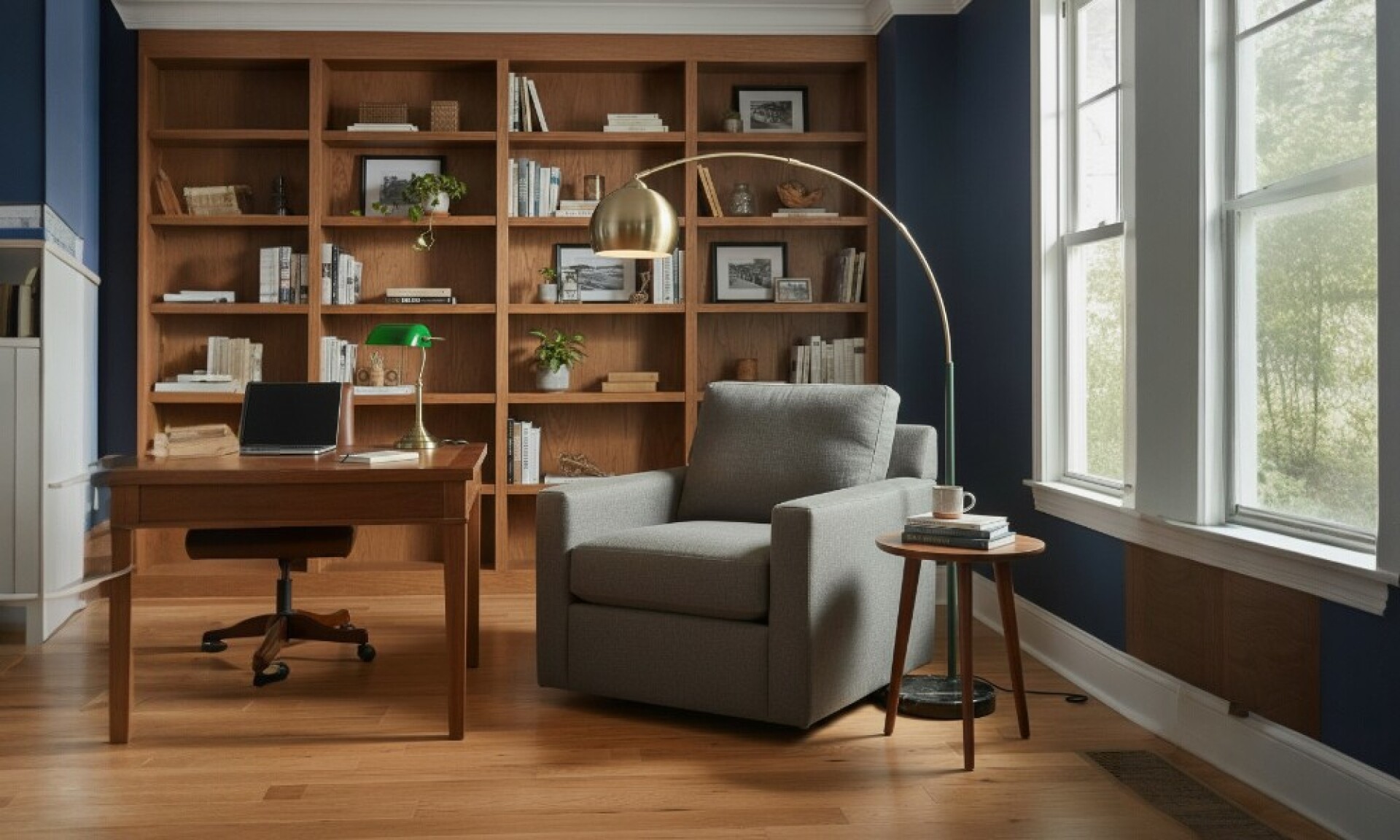 Luminaria De Piso Para Living Hf2168-1-bz 