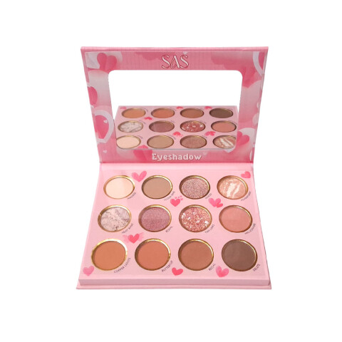 SAS Paleta de sombra de ojos 12 tonos Sas Paleta De Sombra De Ojos 12 Tonos