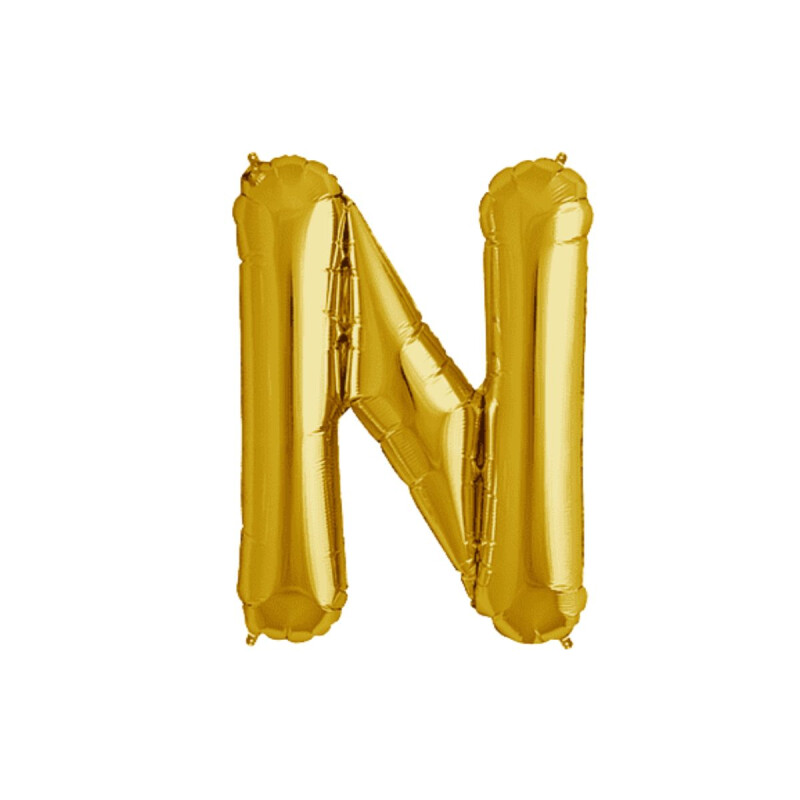 Letra Inflable Dorada 16" N