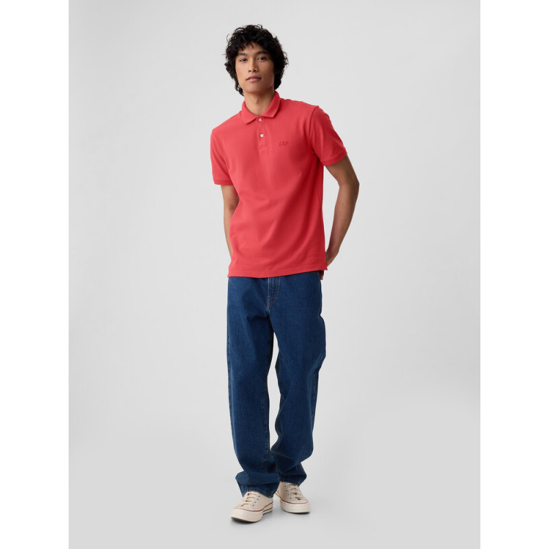 F-LOGO PK POLO WEATHERED RED