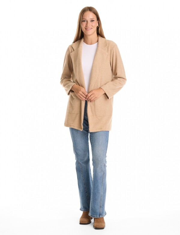 Blazer Cozy BEIGE OSCURO