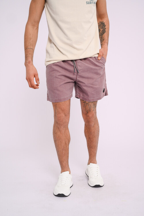 Short de baño Bordo