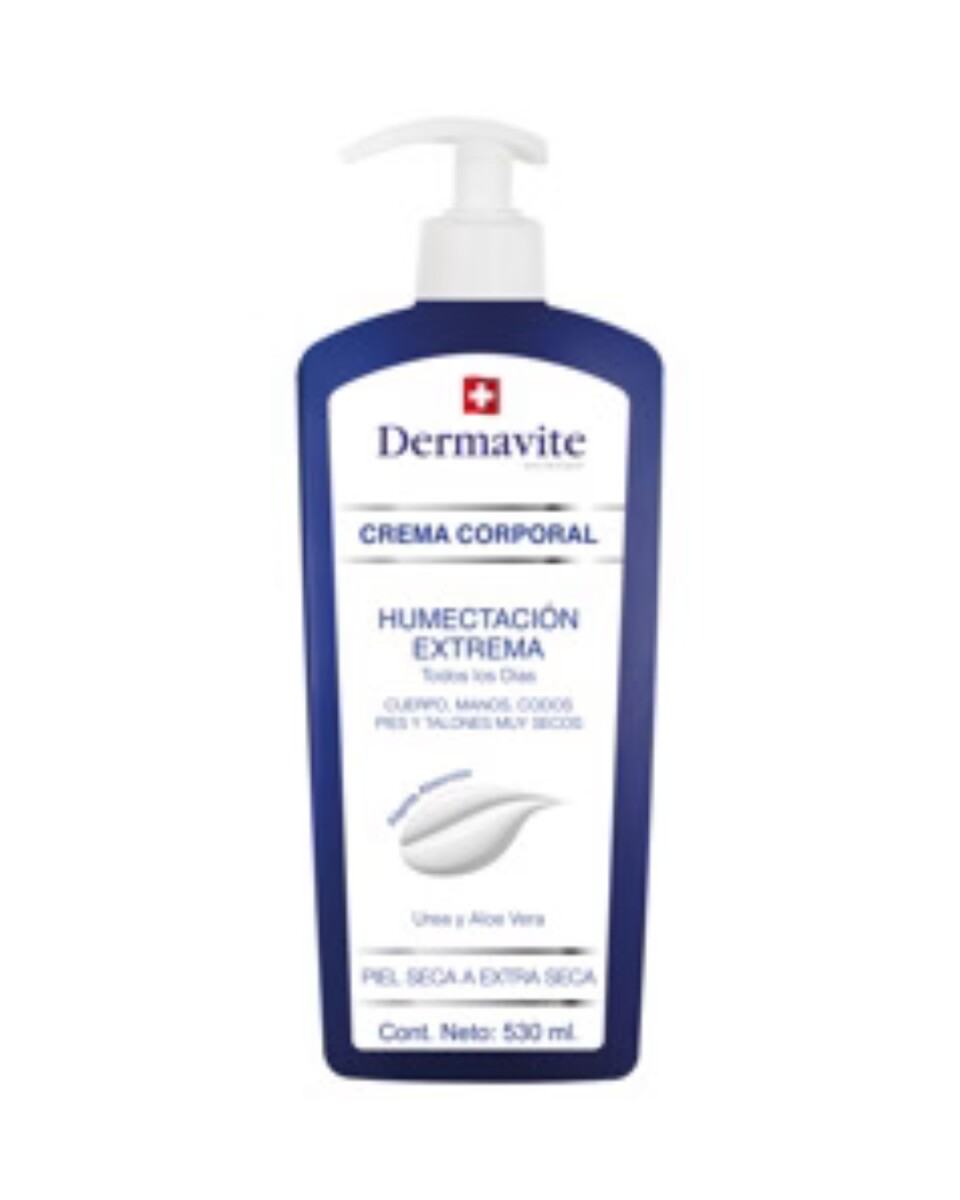 Dermavite Crema Corporal Humectación Profunda con Urea y Vitamina C 530 ml | Piel Seca a Extra Seca