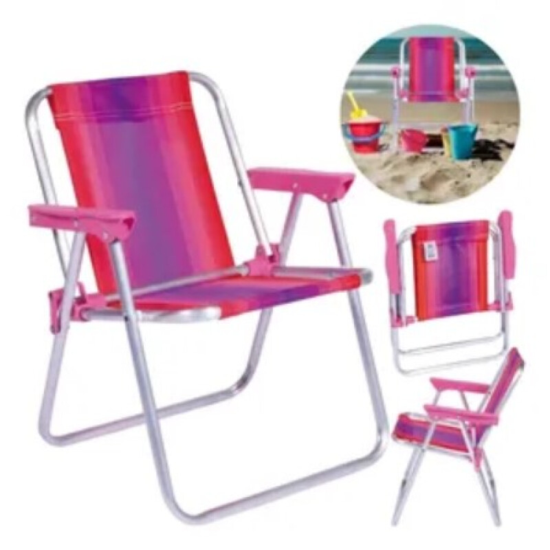 Sillas Para Niños Playeras Alta Aluminio Mor Sillas Para Niños Playeras Alta Aluminio Mor