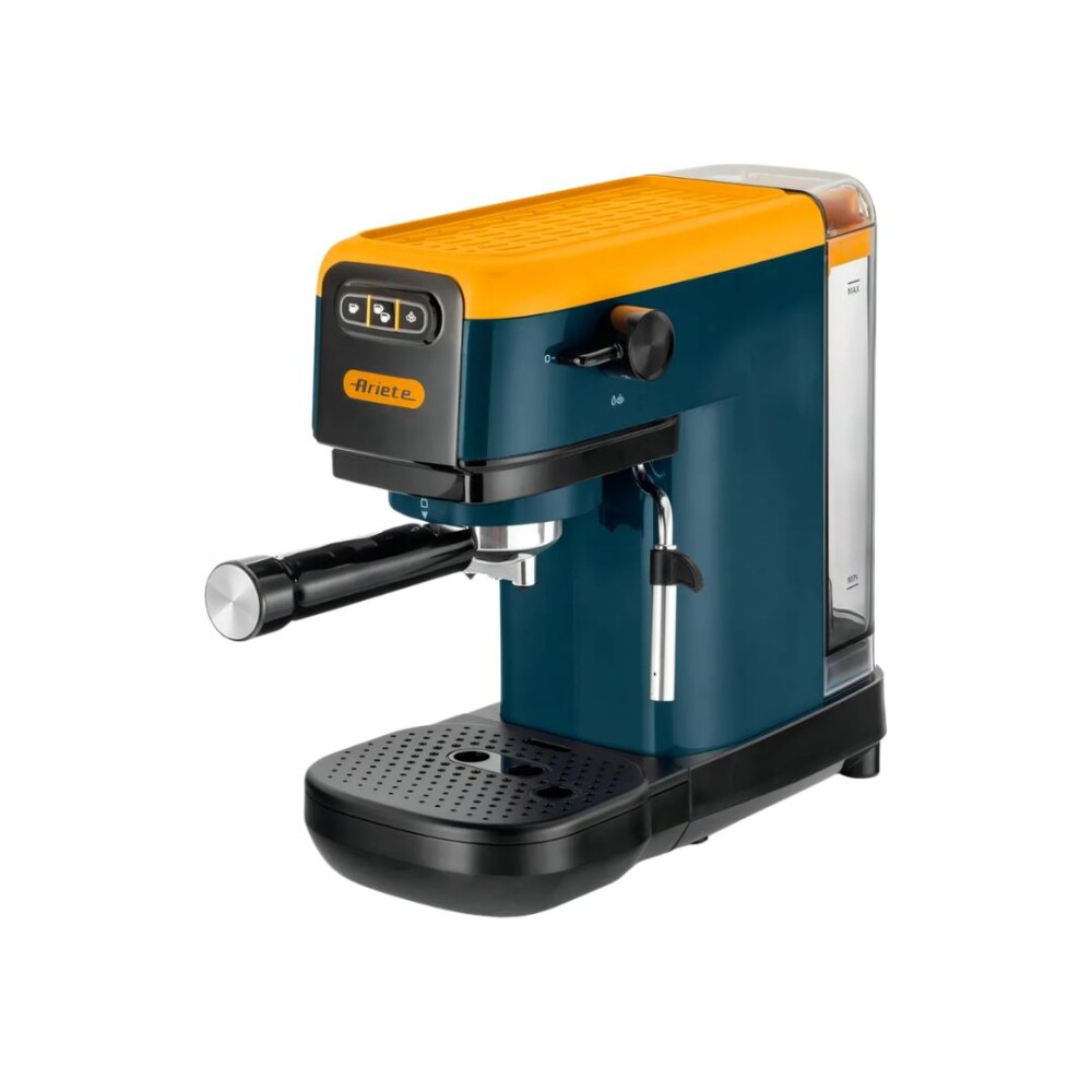 Cafetera Espresso - 15 Bares 1300W - con Espumador - Ariete Amarilla