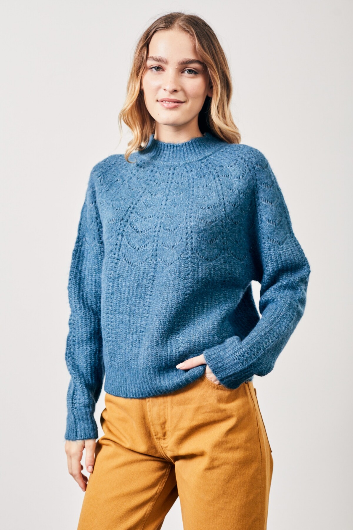 Sweater Calados Petroleo
