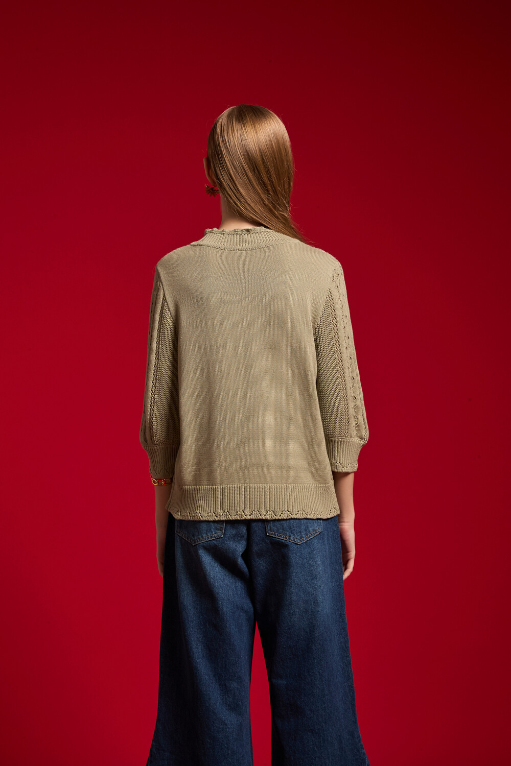 Sweater Stichom Verde Grisaceo