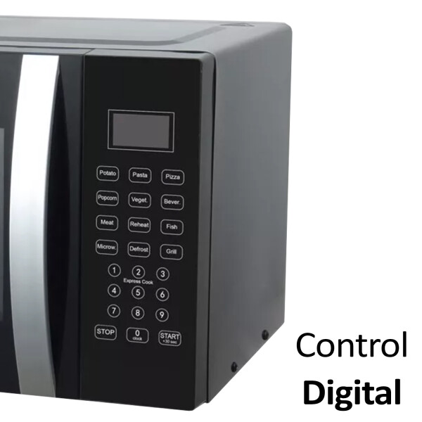 Microondas Daewoo Damwo23db 23lts MICROONDAS DAEWOO 23L DAMWO23DB DIGITAL