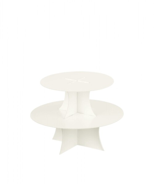 Porta cupcake 2p 27x20 cm. (base x altura) - BLANCO Porta cupcake 2p 27x20 cm. (base x altura) - BLANCO
