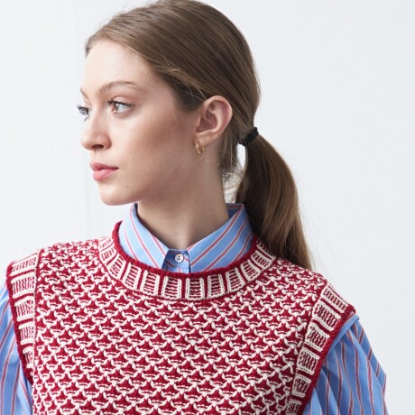 CHALECO ADELA Rojo Oscuro