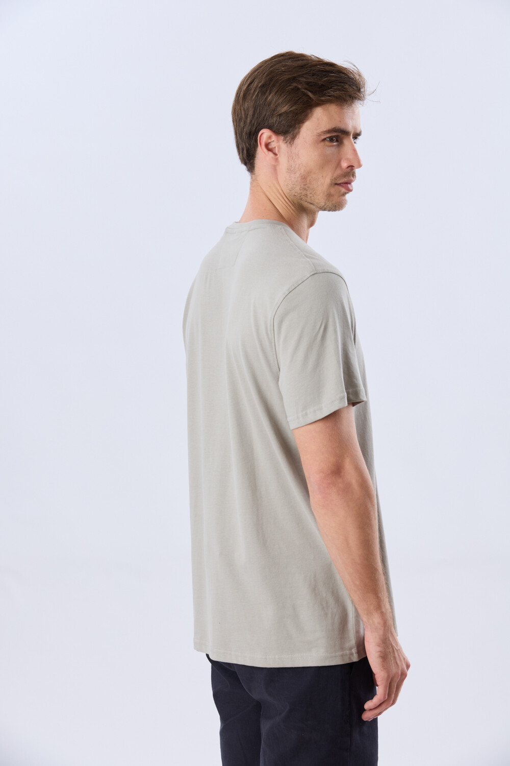 REMERA ESTAMPADA DE ALGODÓN Khaki