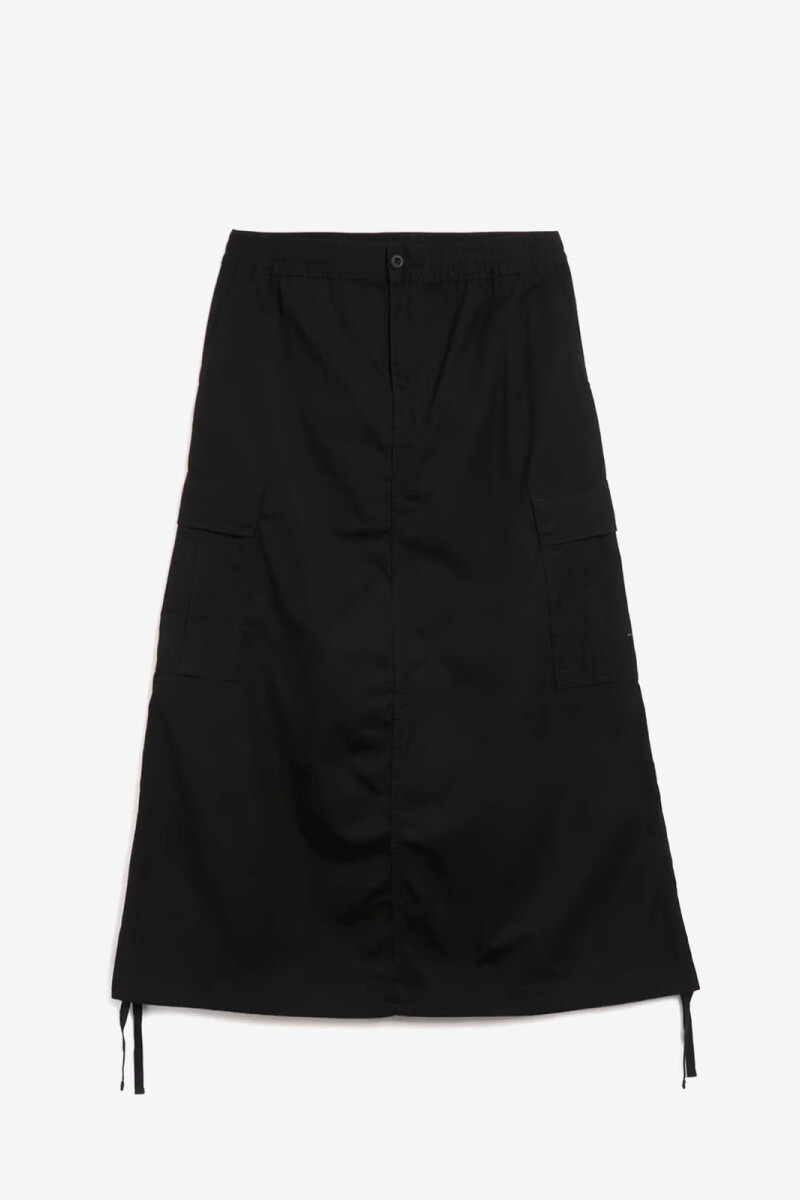 FALDA LARGA W' CARGO Negro