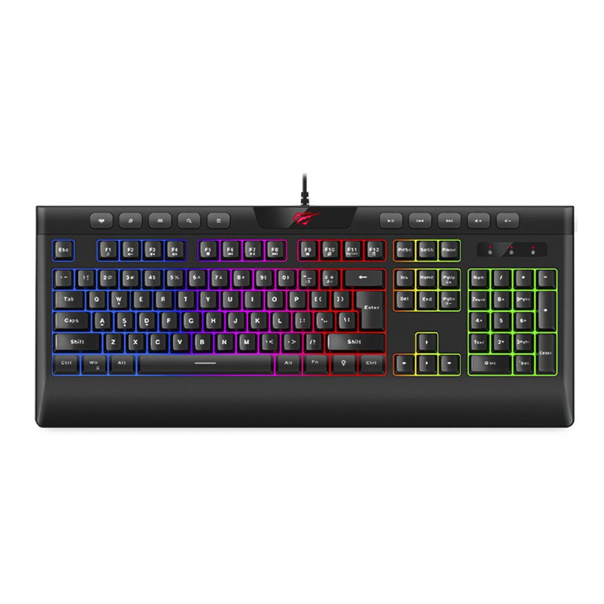 Teclado Gamer Retroiluminado Havit Hv-kb487l - TECLADO HAVIT KB487 GAMER CON CABLE RGB 