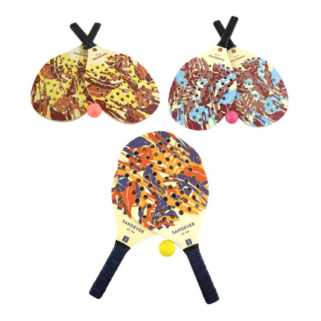 PALETA DE PLAYA X2PCS MADERA MANGO GOMA PALETA DE PLAYA X2PCS MADERA MANGO GOMA