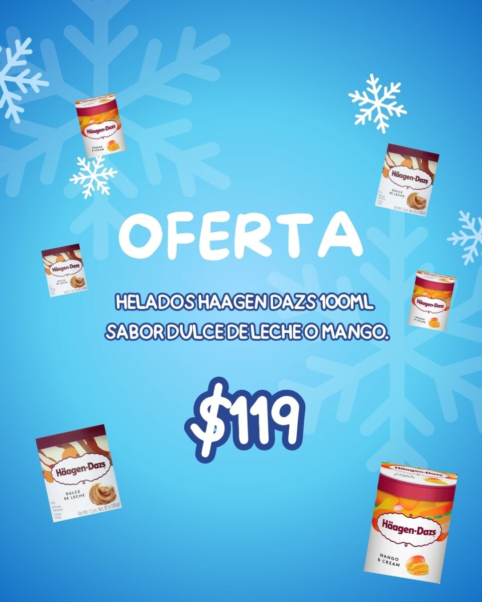 OFERTA HAAGEN DAZS 100ML MANGO Y CREMA 