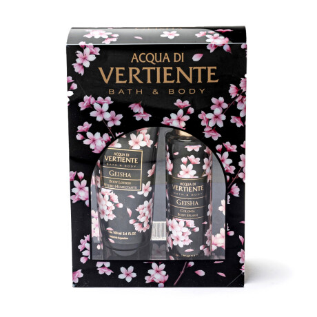 Body Lotion Aqua Di Vartiente Geisha 100g + Body Splash 100 ml Pack