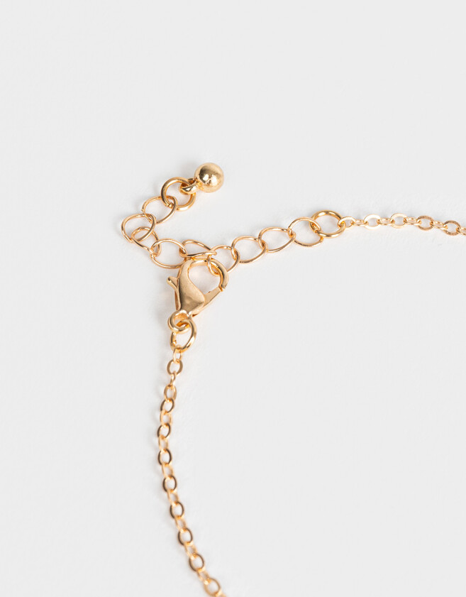 Pulseras Flexibles Pulsera Flexible Con Anillo Unido - Dorado