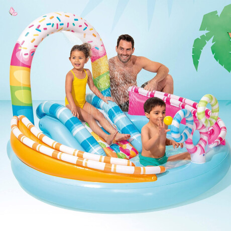 Piscina Intex Centro Juegos C/ Tobogán Inflable Niños Inx057144