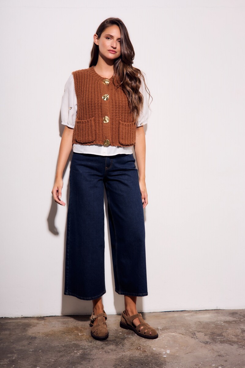 Chaleco Lana Chocolate