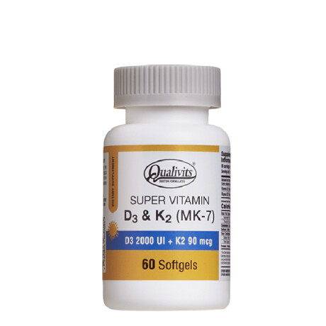 Super Vitamina D3 y K2 60 Tabs Qualivits Super Vitamina D3 y K2 60 Tabs Qualivits